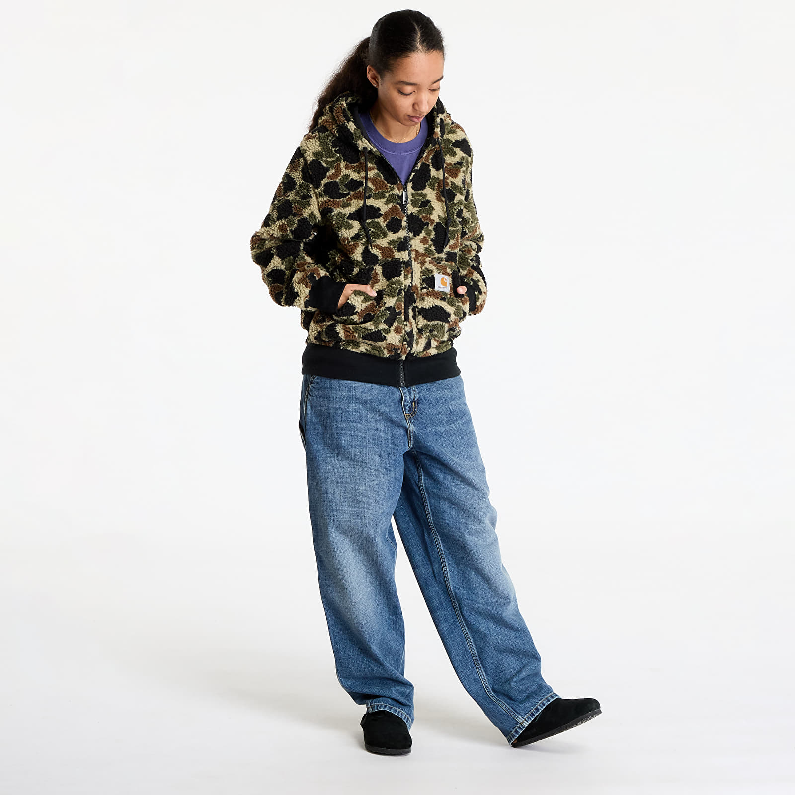 Vesty Carhartt WIP OG Active Liner UNISEX Camo Duck Jacquard/ Green