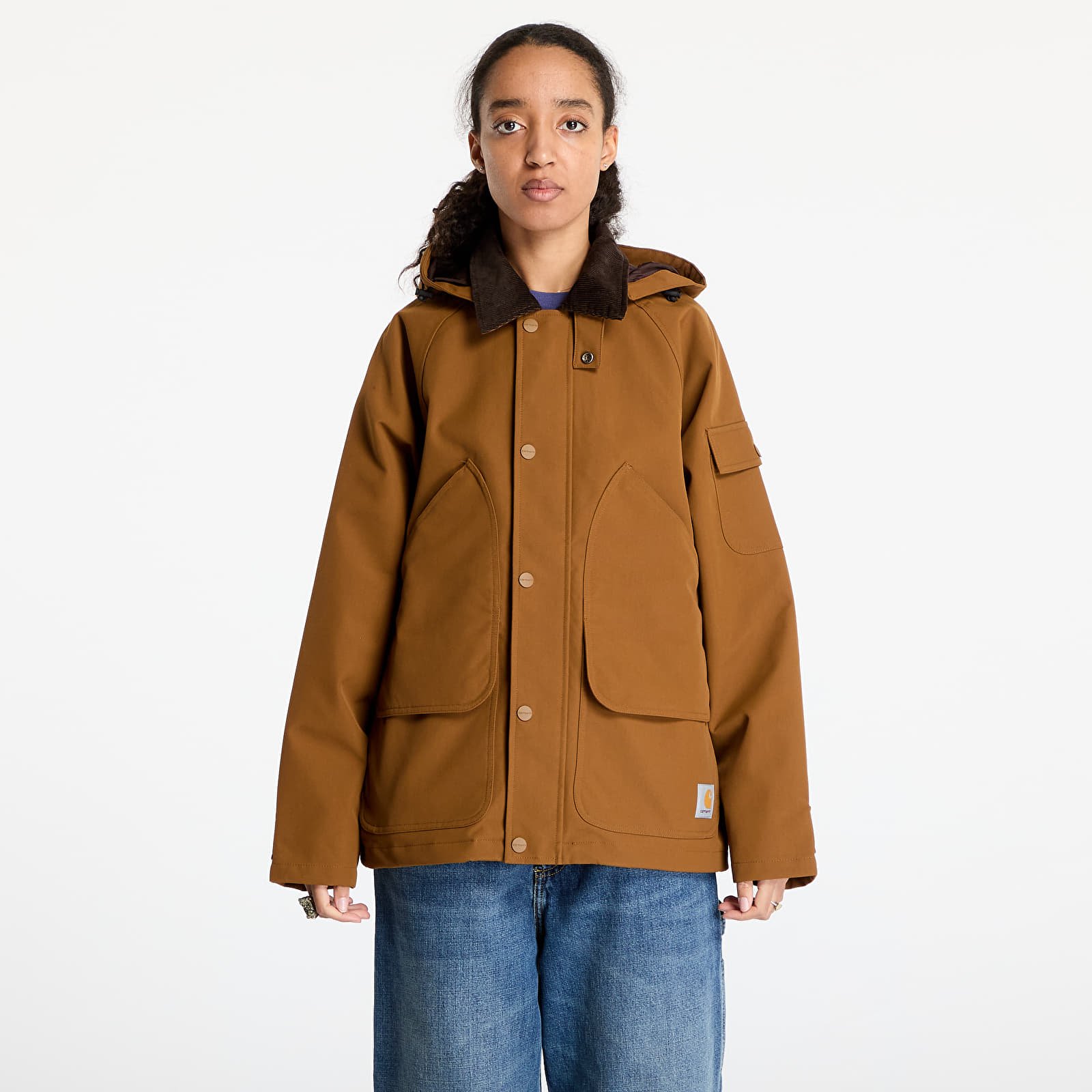 Pánské bundy Carhartt WIP Clarton Jacket UNISEX Hamilton Brown/ Tobacco