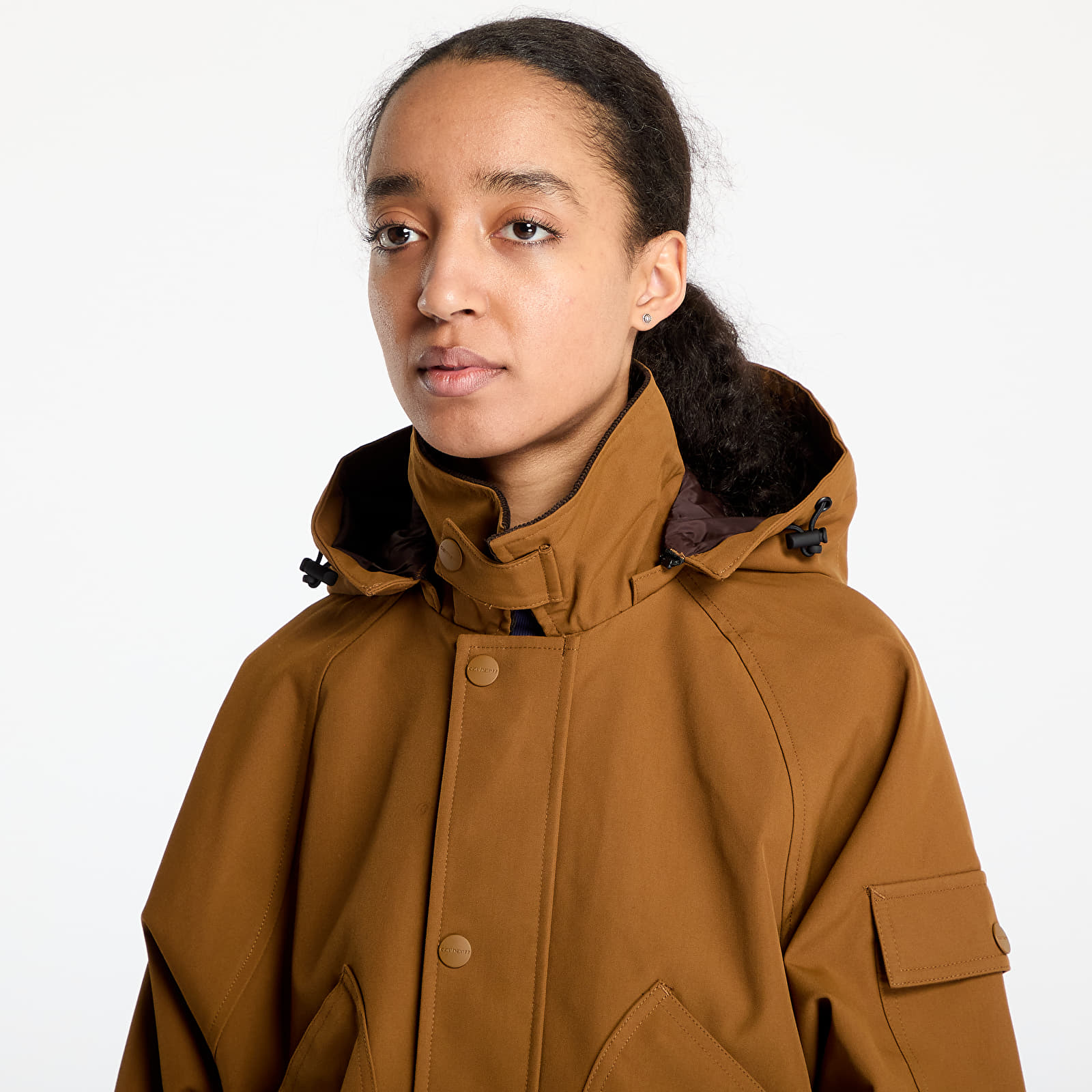Pánské bundy Carhartt WIP Clarton Jacket UNISEX Hamilton Brown/ Tobacco