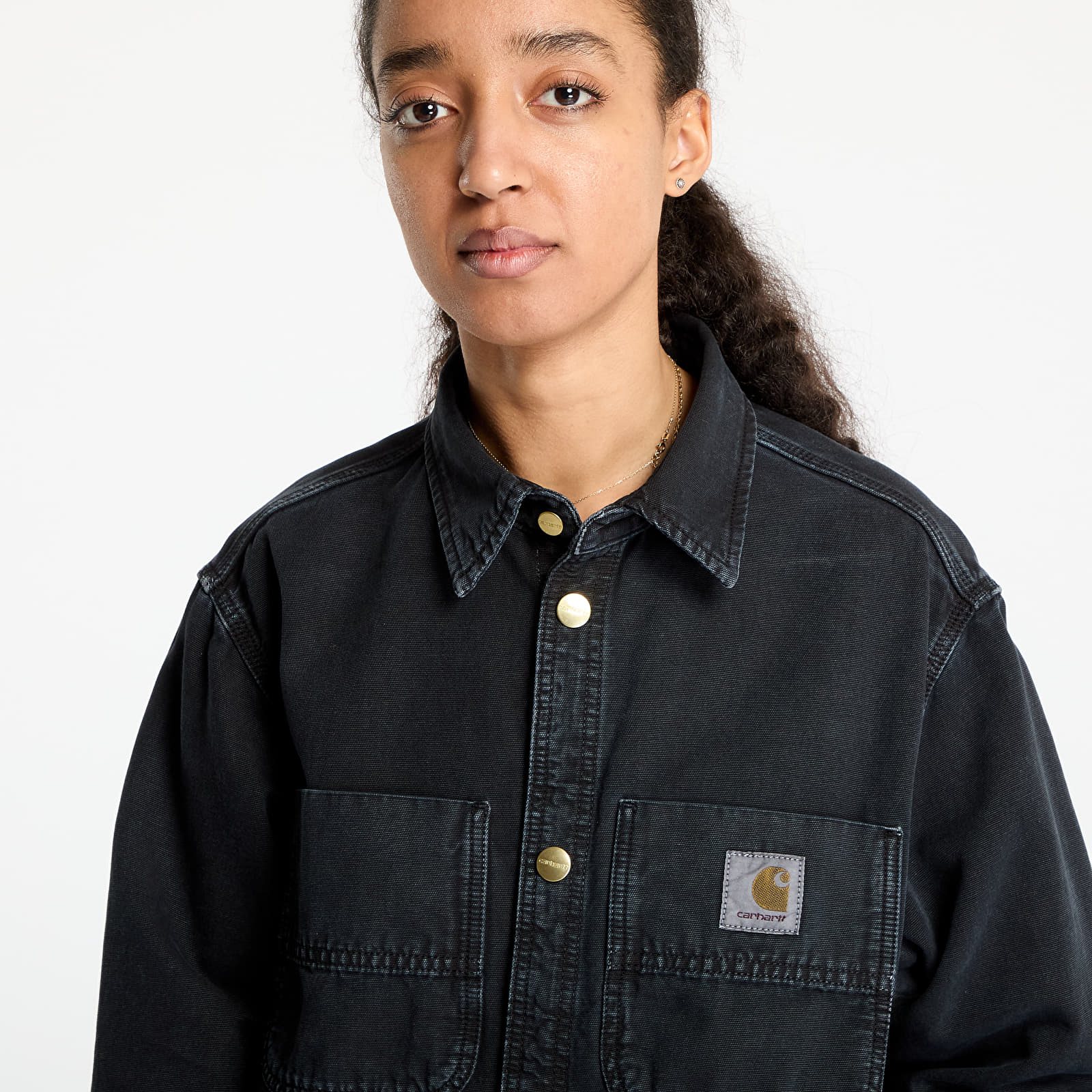 Ingek Carhartt WIP Conro Shirt Jacket UNISEX Black Stone Dyed