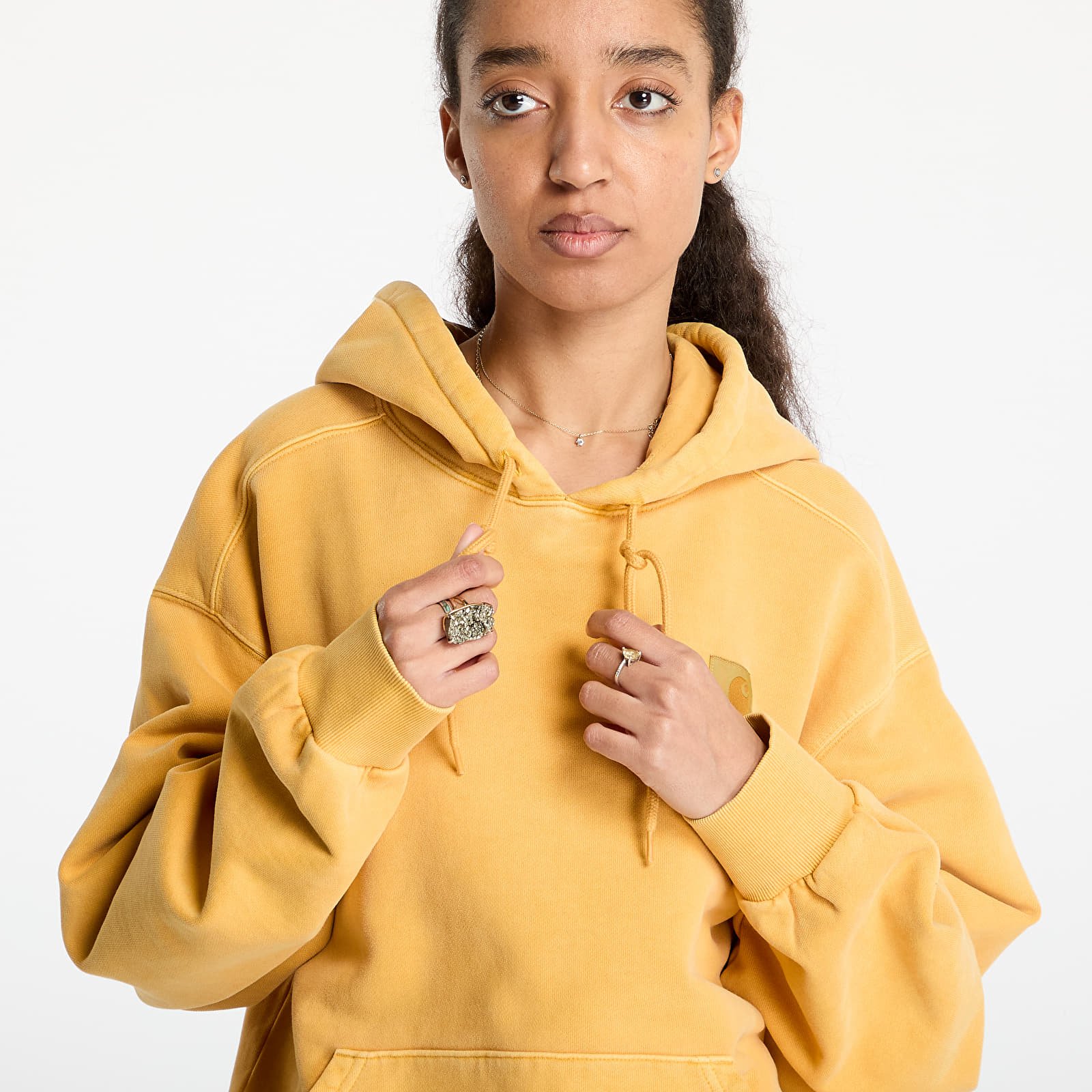 Bluzy Carhartt WIP Hooded Vista Sweat UNISEX Winter Spice Garment Dyed