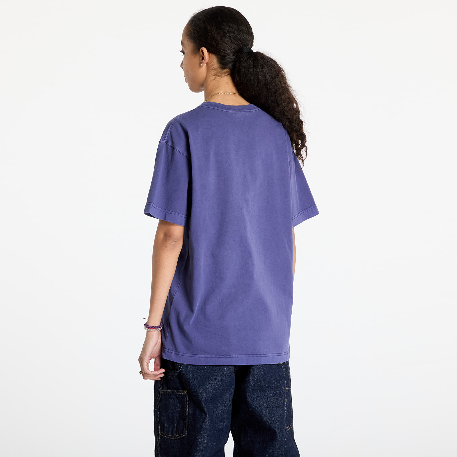 Trička Carhartt WIP Short Sleeve Vista T-Shirt UNISEX Aura Garment Dyed