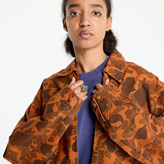 Carhartt WIP Duck Detroit Jacket UNISEX Camo Duck/ Green/ Turmeric