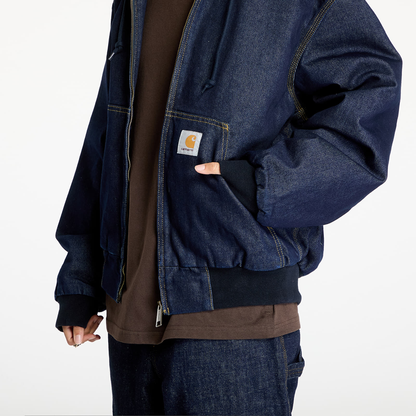 Pánske bundy Carhartt WIP OG Active Jacket UNISEX Square Label Blue