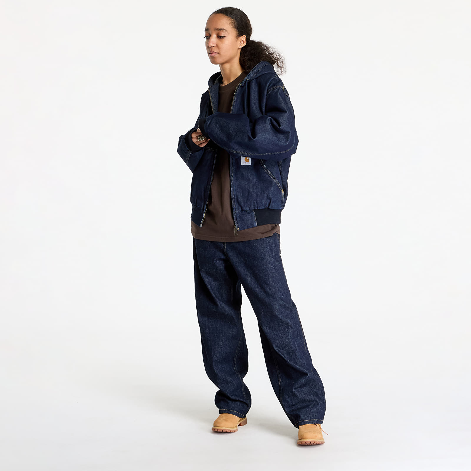 Pánske bundy Carhartt WIP OG Active Jacket UNISEX Square Label Blue
