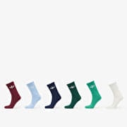 adidas Trefoil Crew Sock Cushion 6-Pack Off White/ Semi Court Green/ Collegiate Green