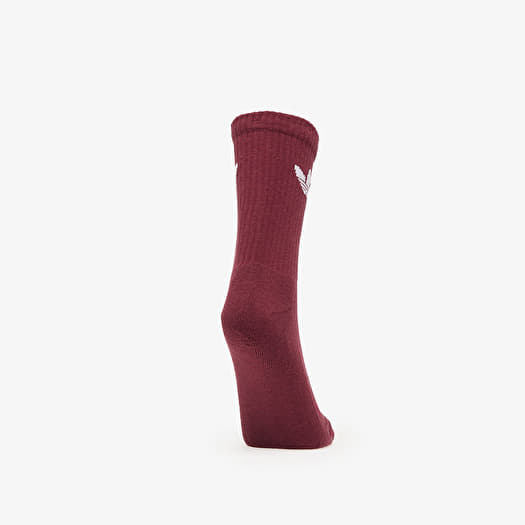 Adidas trefoil crew maroon top