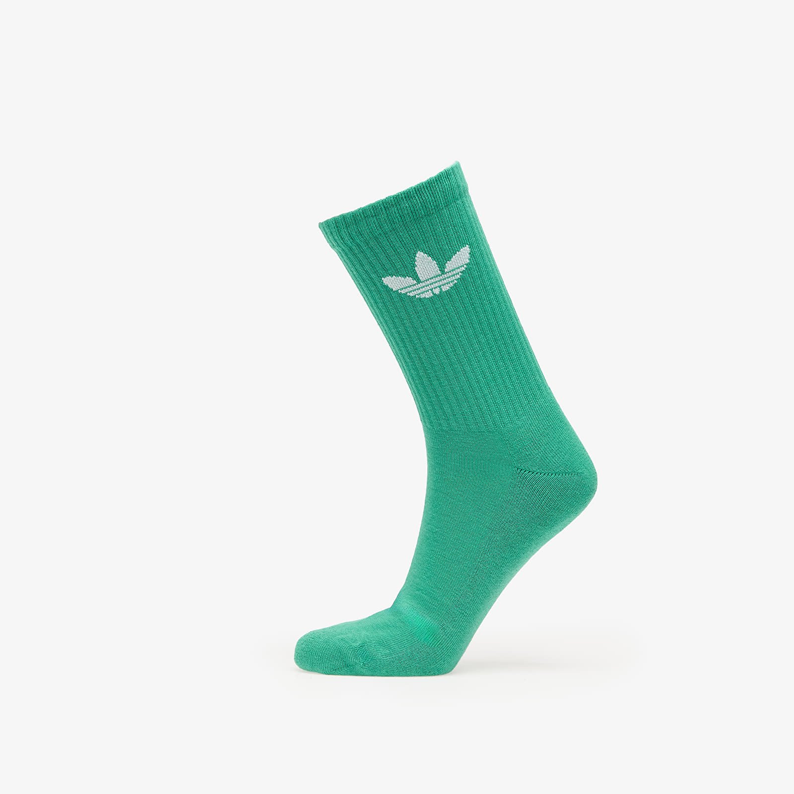 Socken adidas Trefoil Crew Sock Cushion 6-Pack Off White/ Semi Court Green/ Collegiate Green