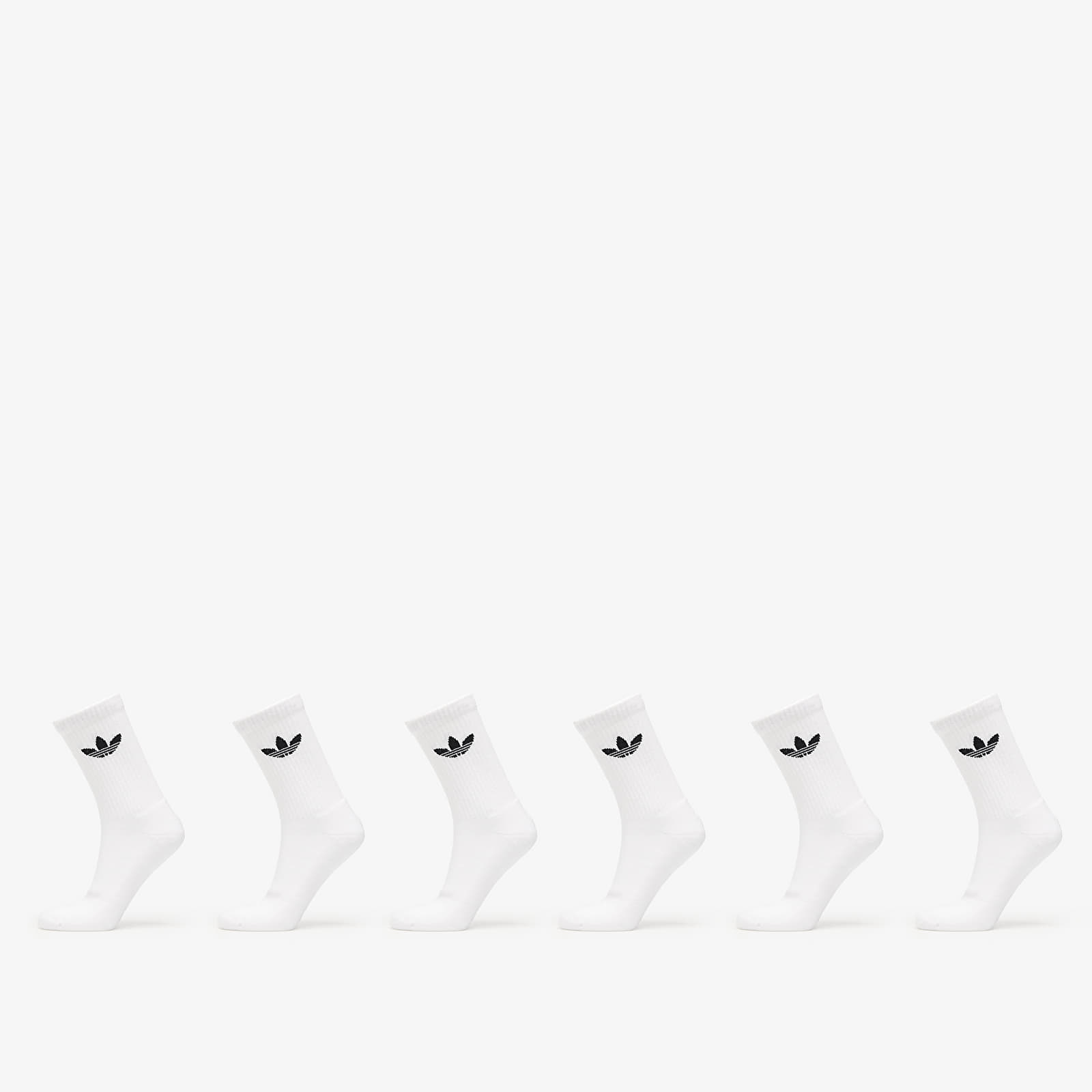 Skarpetki adidas Trefoil Crew Sock Cushion 6-Pack White