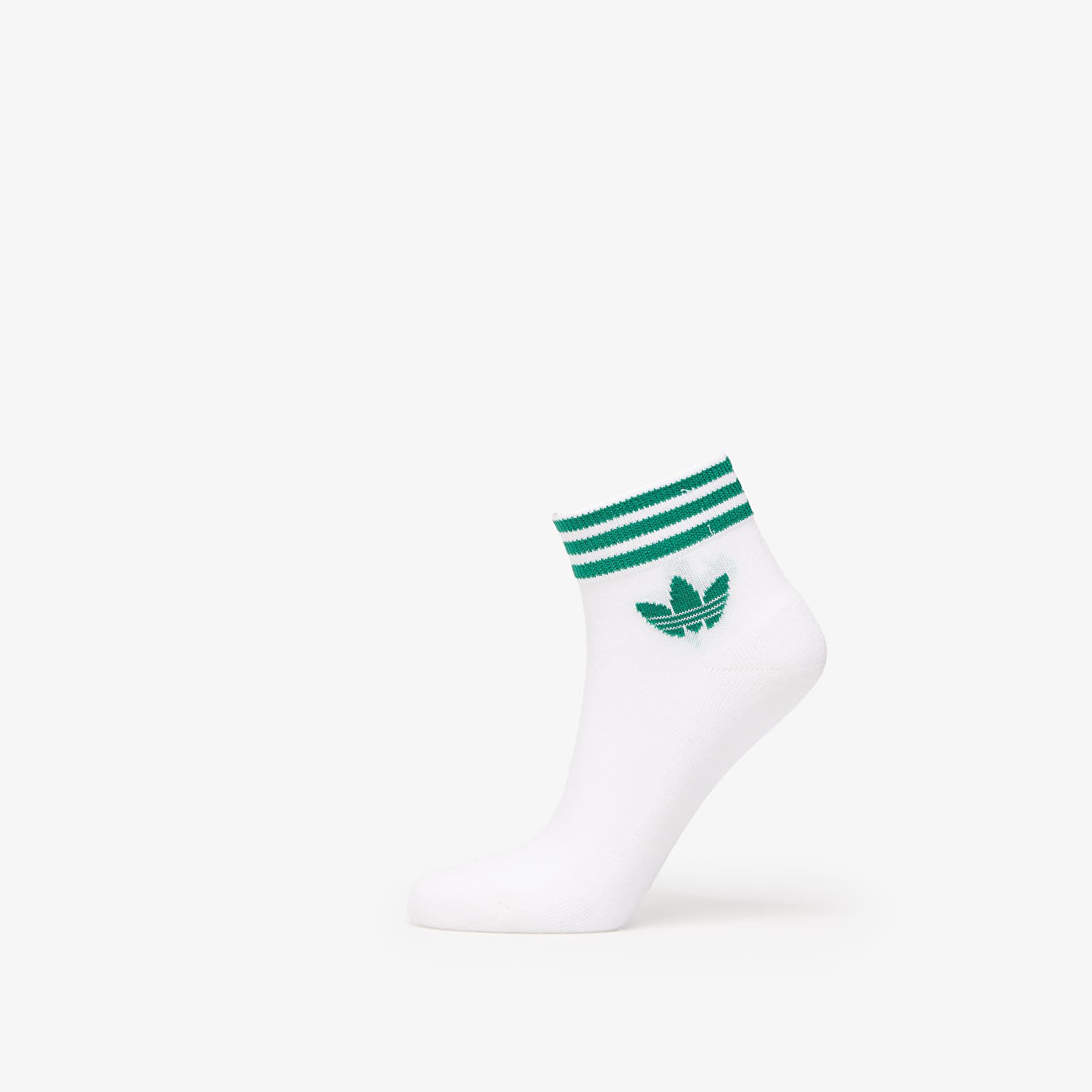 Sokken adidas Island Club Trefoil Ankle Socks 3-Pack White/ Better Scarlet/ Blue/ Green