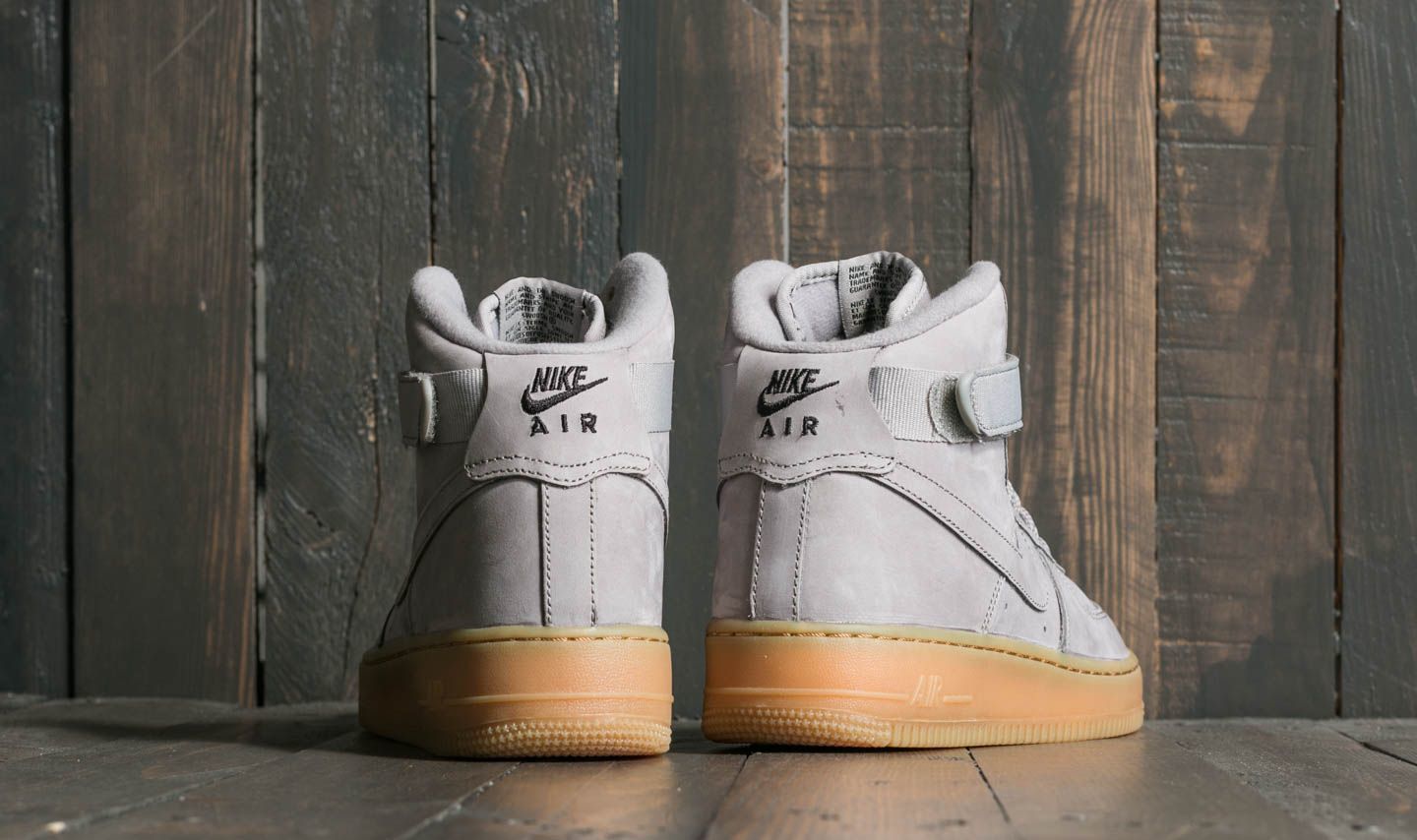 Dámské tenisky a boty Nike Air Force 1 High WB (GS) Medium Grey/ Medium Grey-Black