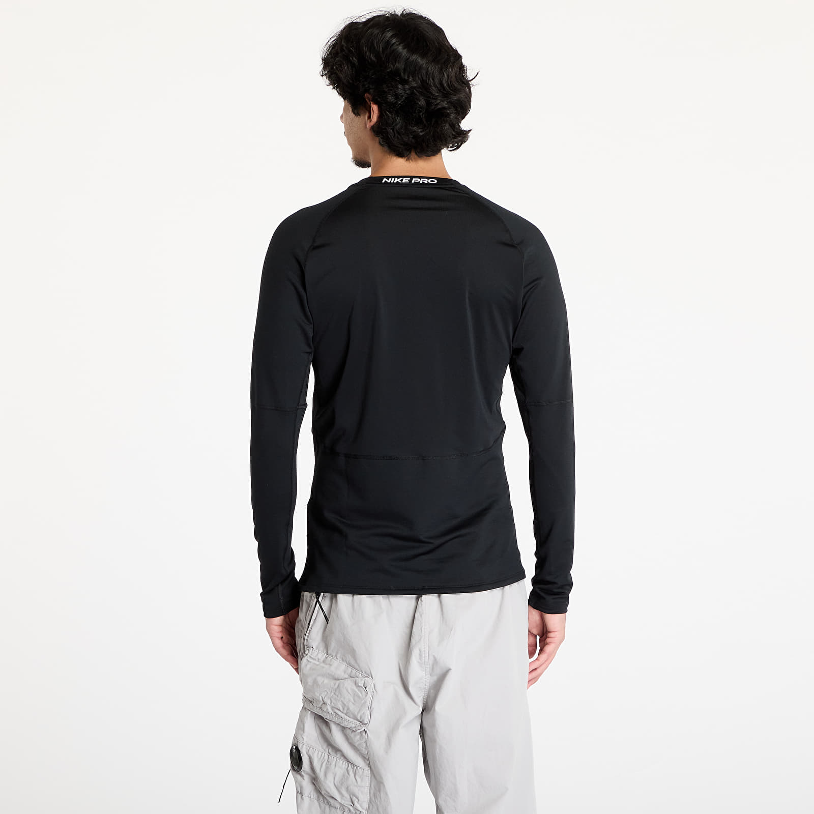 T-shirts  Nike Pro Warm Men's Long-Sleeve Top Black/ White