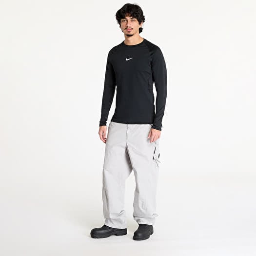 Black and white nike long sleeve clearance