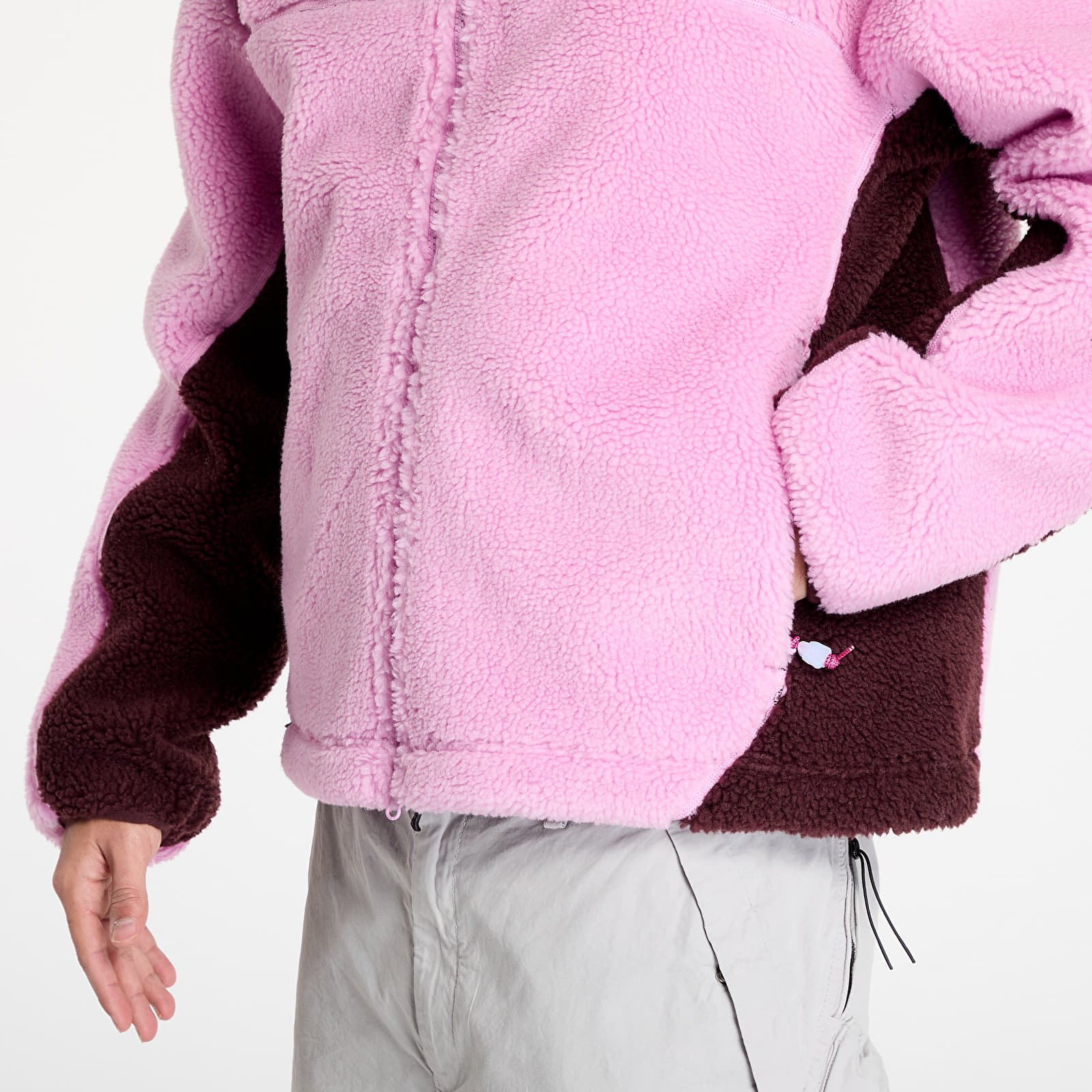 Mikiny Nike ACG "Canwell Glacier" Men's Therma-FIT ADV Windproof Fleece Beyond Pink/ Burgundy Crush/ Summit White