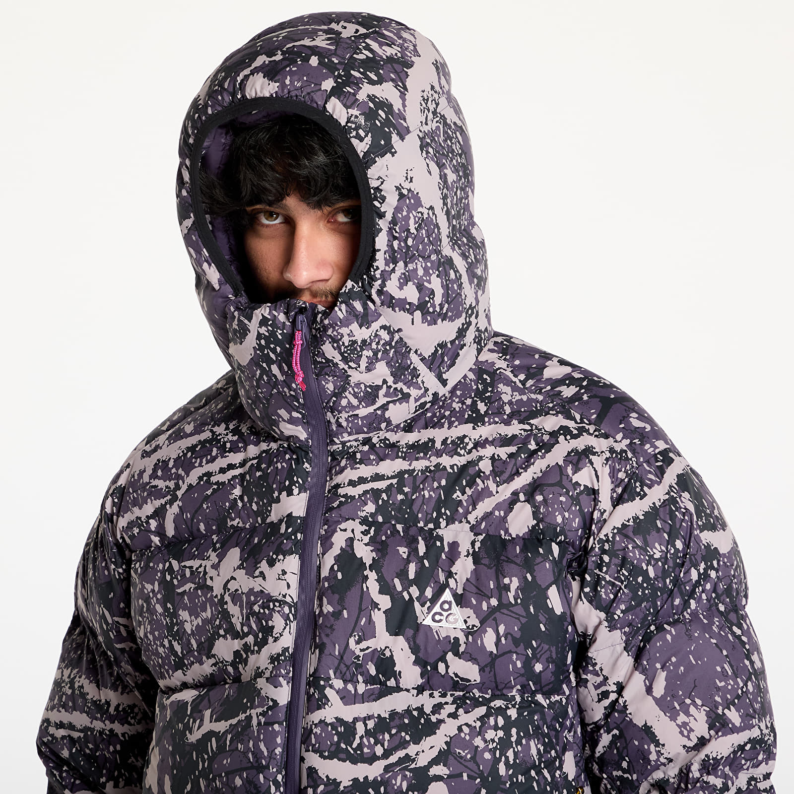 Dzsekik Nike ACG "Lunar Lake" Men's Therma-FIT ADV Jacket Dark Raisin/ Black/ Black/ Summit White