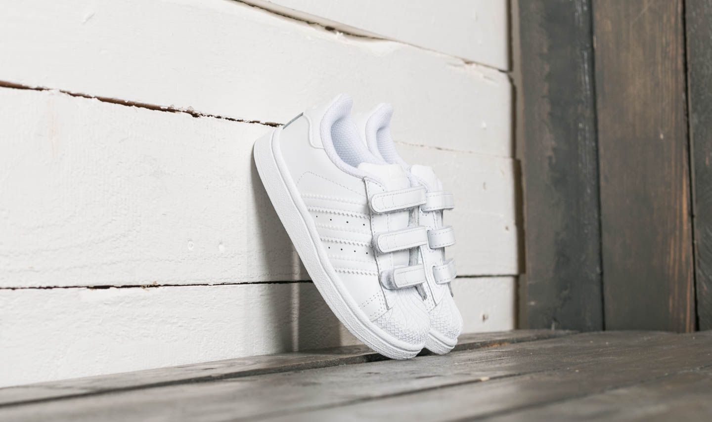 Zapatillas y zapatos para niños adidas Superstar CF I Ftw White/ Ftw White/ Ftw White