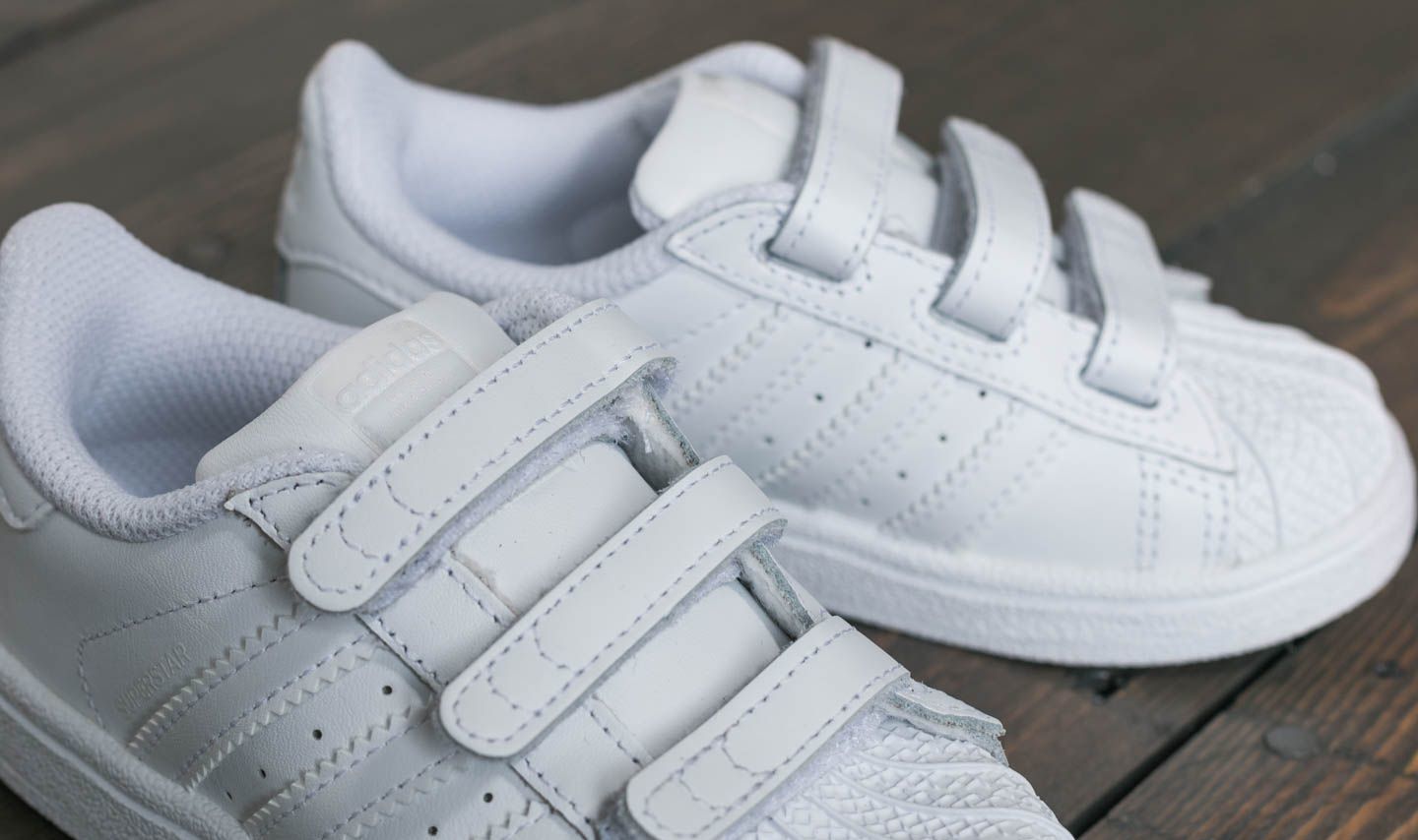 Zapatillas y zapatos para niños adidas Superstar CF I Ftw White/ Ftw White/ Ftw White