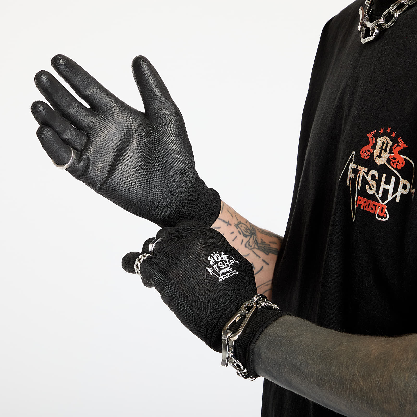 Handschuhe FTSHP x PROSTO Technical Gloves Black Crest