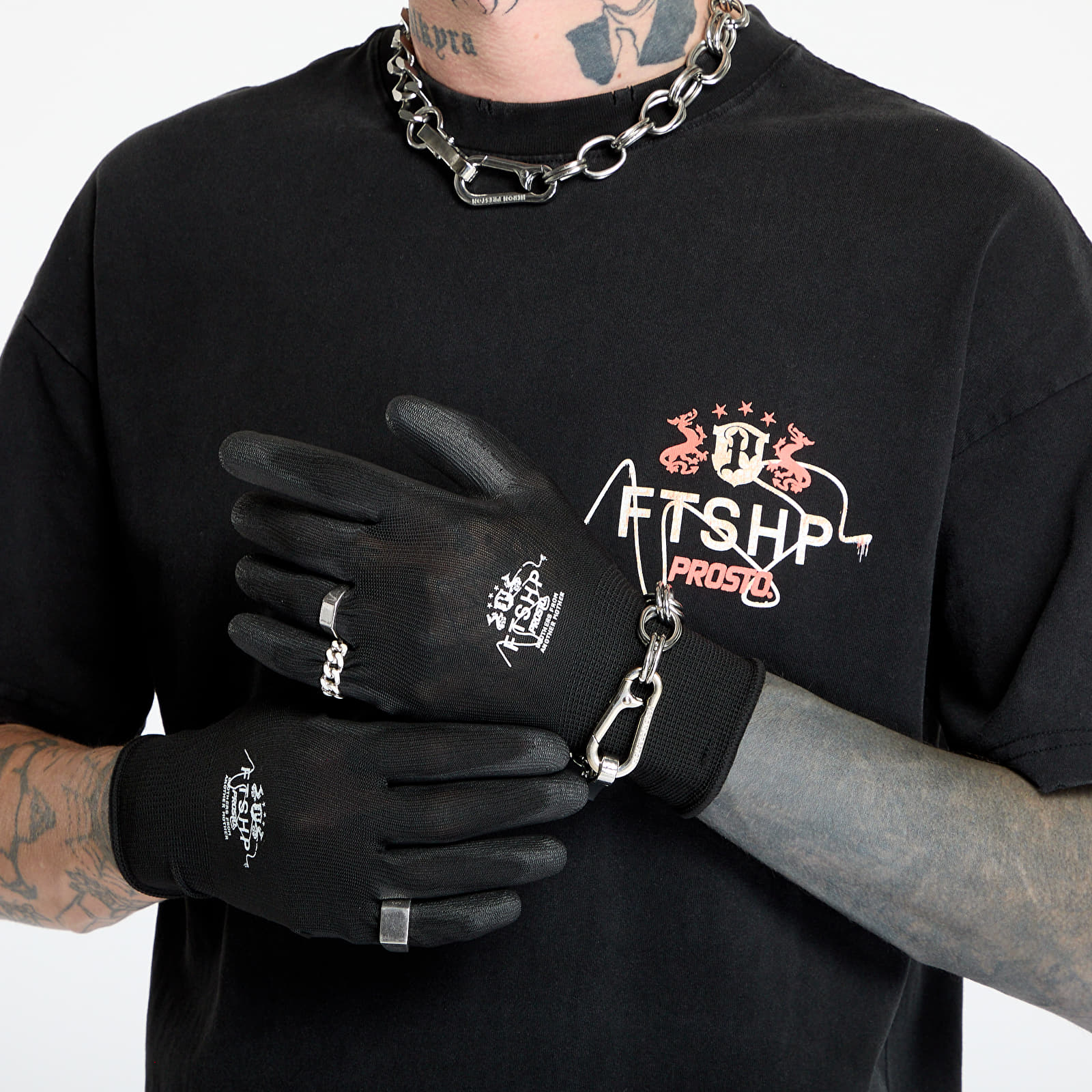 Handschuhe FTSHP x PROSTO Technical Gloves Black Crest