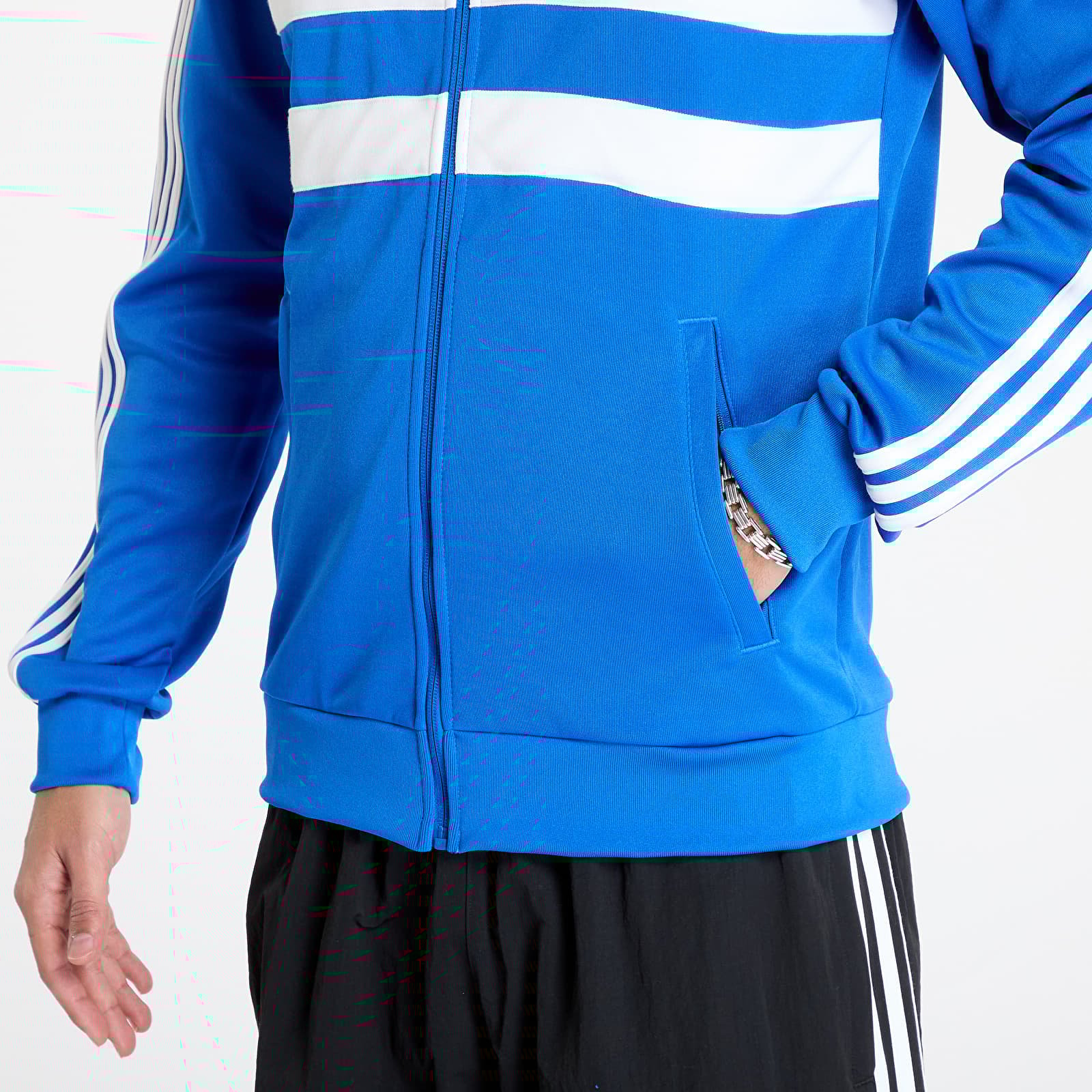 Men's hoodies adidas The First Track Top Blue/ White
