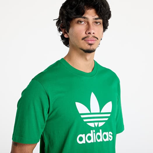 Adidas trefoil t shirt green clearance