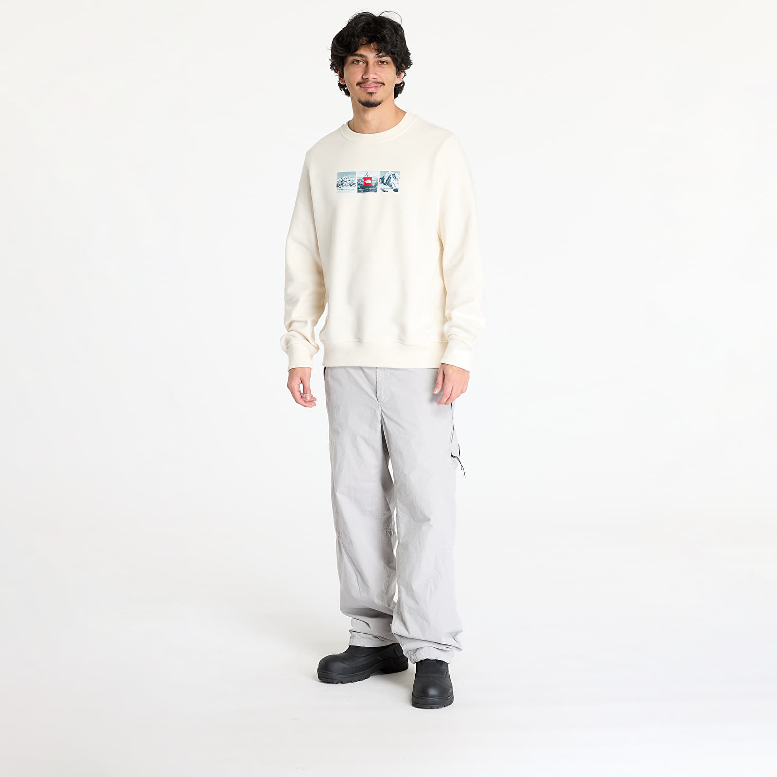 Bluzy z kapturem The North Face Crew Expedition System White Dune