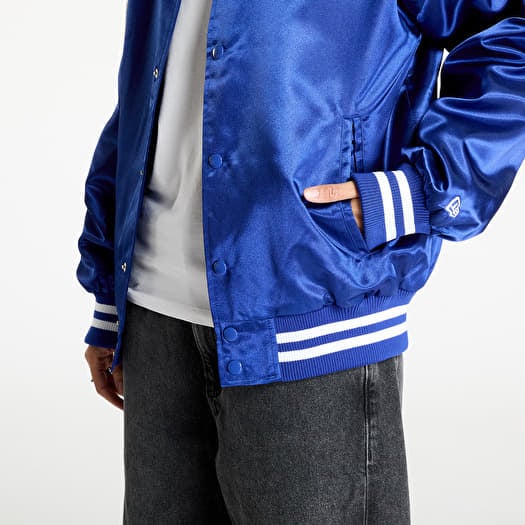 White and blue bomber jacket store