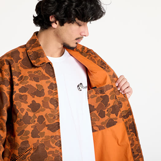 Carhartt WIP Duck Detroit Jacket UNISEX Camo Duck/ Green/ Turmeric