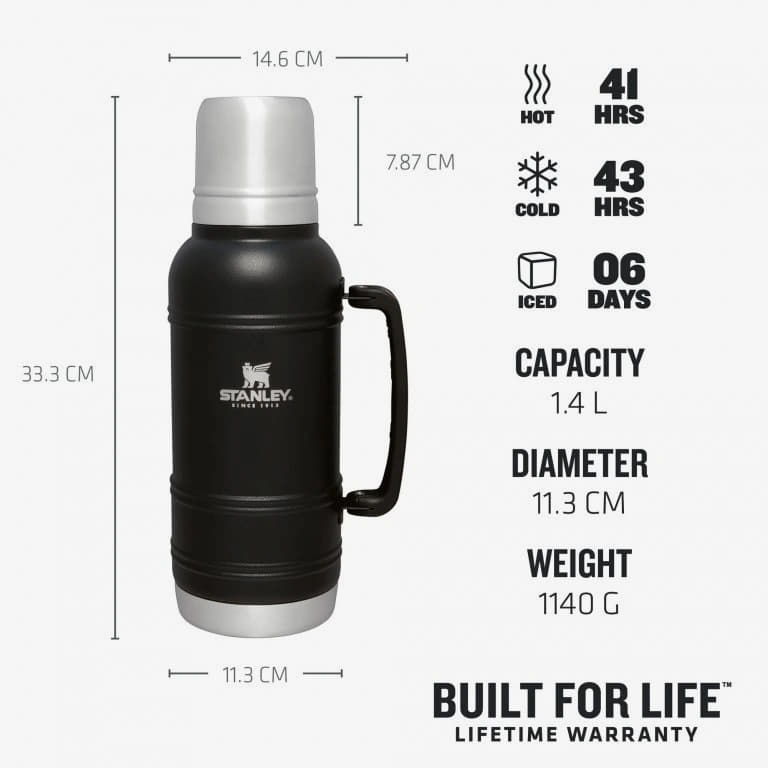 Thermoses STANLEY Thermal Flask Artisan 1400 ml Black