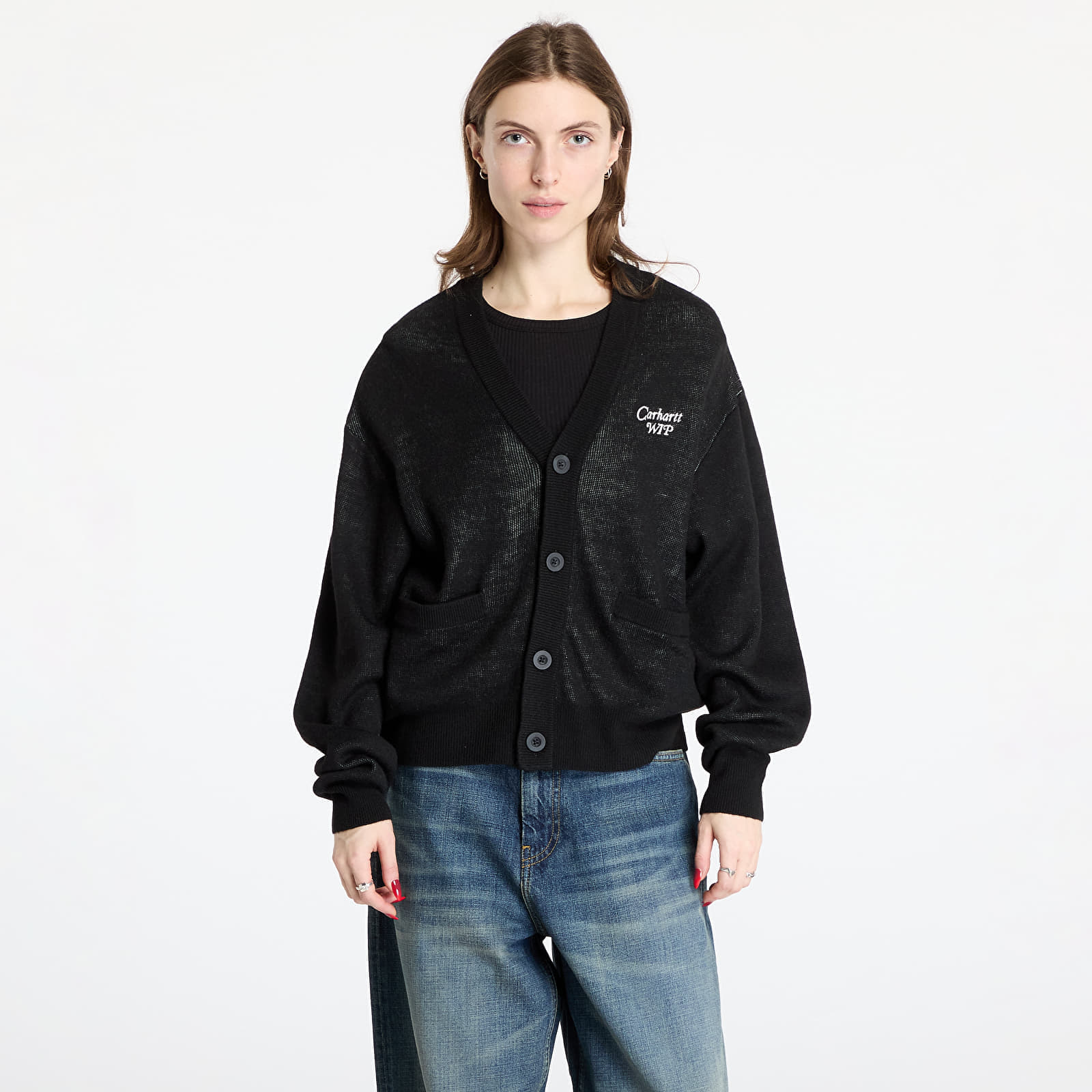 Pull Carhartt WIP W' Harttbreaker Cardigan Black/ Wax S