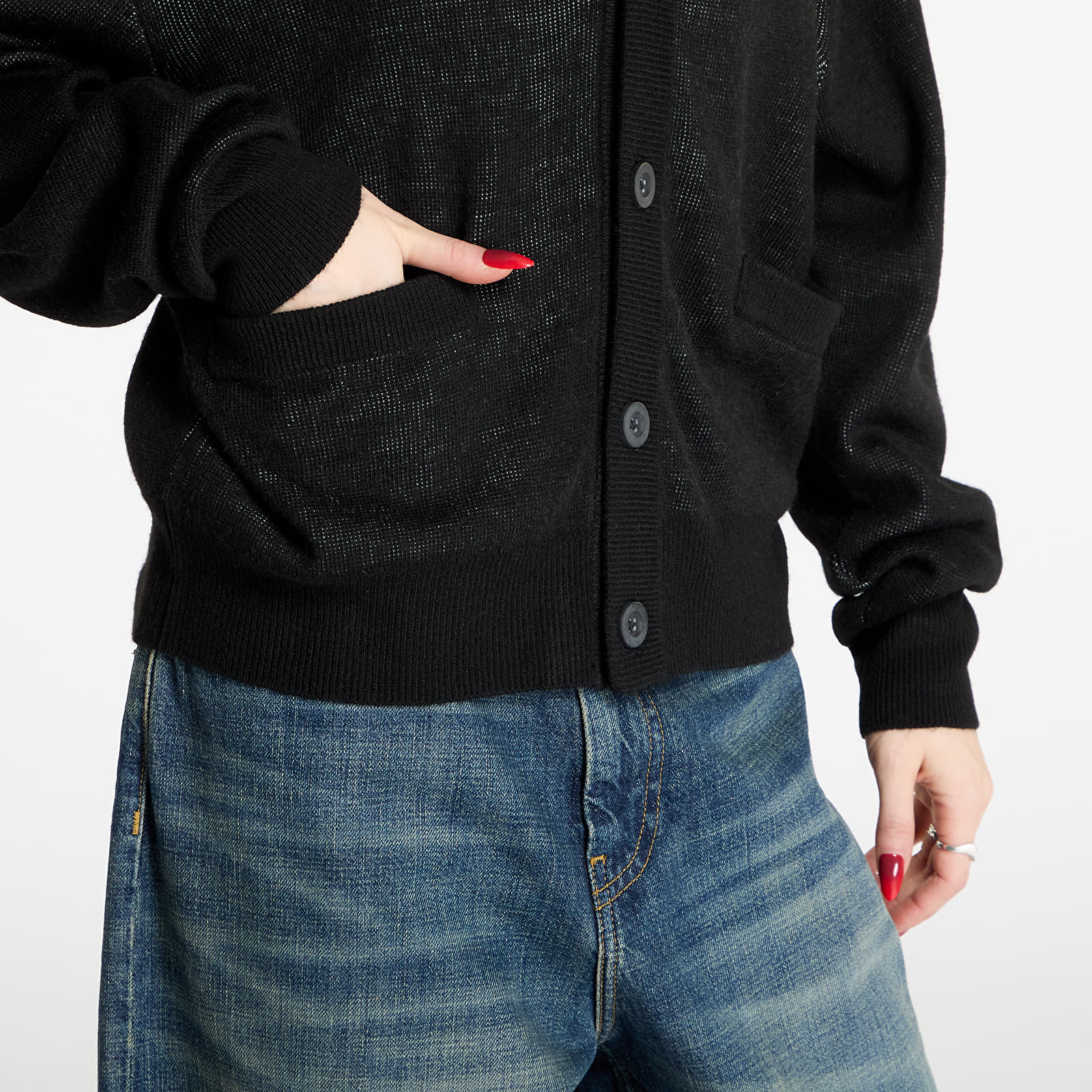 Džemperi Carhartt WIP W' Harttbreaker Cardigan Black/ Wax