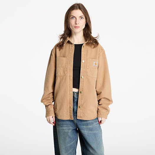 Košile Carhartt WIP Conro Shirt Jac UNISEX Peanut Stone Dyed