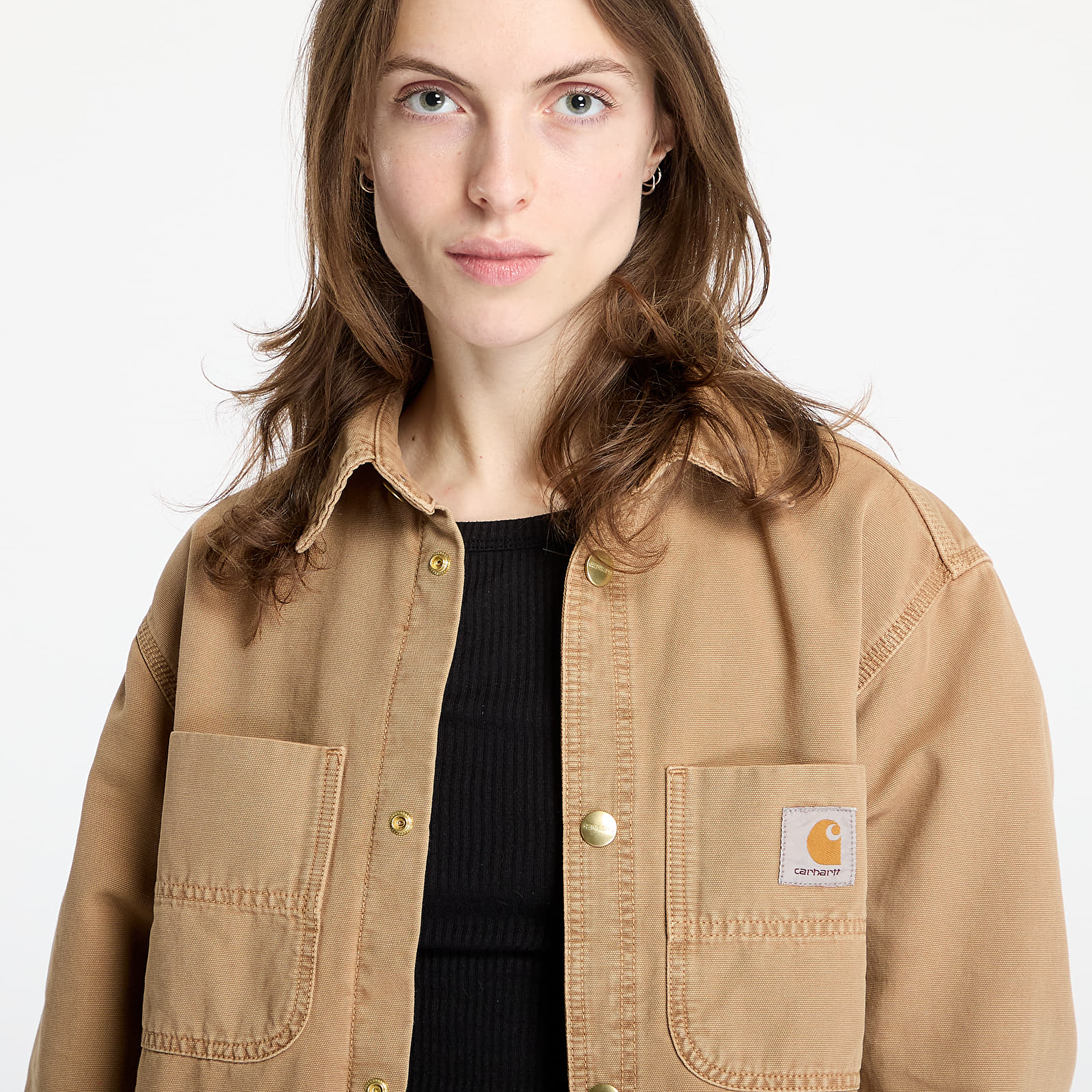 Krekli Carhartt WIP Conro Shirt Jac UNISEX Peanut Stone Dyed