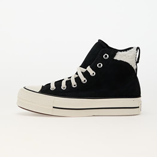 Converse Chuck Taylor All Star Puff Lift Cozy Platform Black/ Egret/ Black
