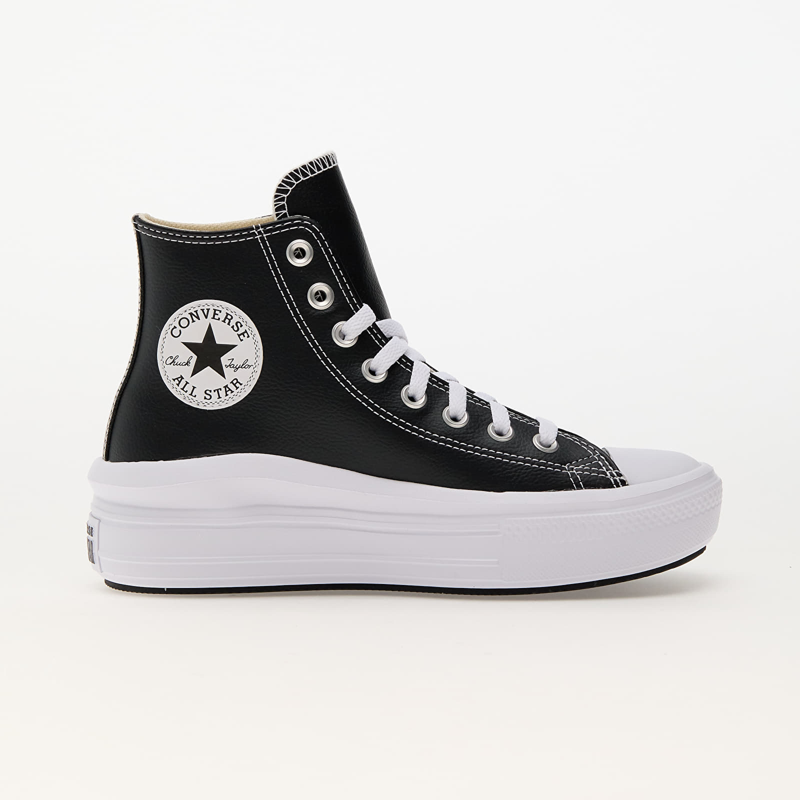 Women's shoes Converse Chuck Taylor All Star Move Platform Leather Black/ White/ White