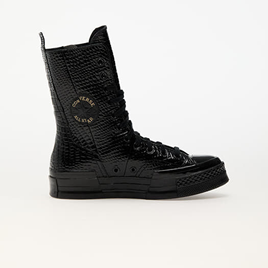 Converse all star x hi black hot sale