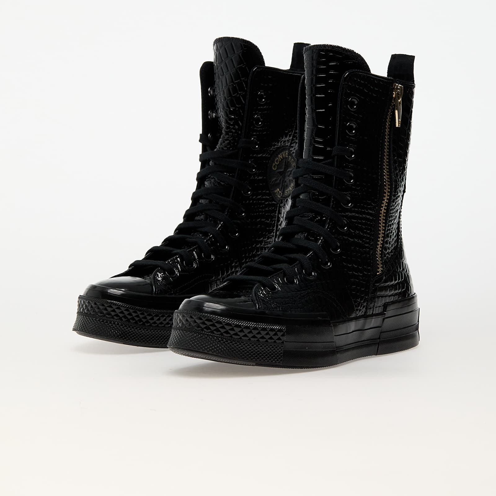 Männer Converse Chuck 70 Plus Xhi Leather Black/ Black/ Light Gold