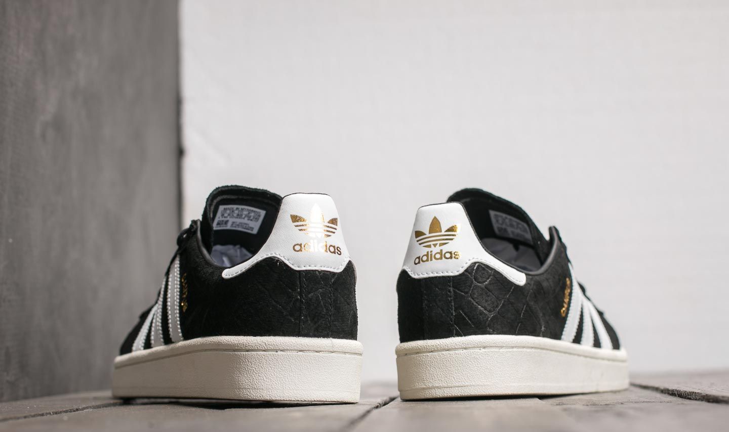 Damen Sneaker und Schuhe adidas Campus W Core Black/ Ftw White/ Gold Metallic