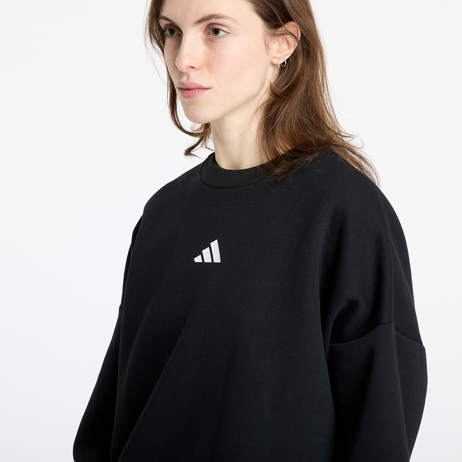 Women's hoodies adidas Future Icons Three Stripes Sweatshirt Black