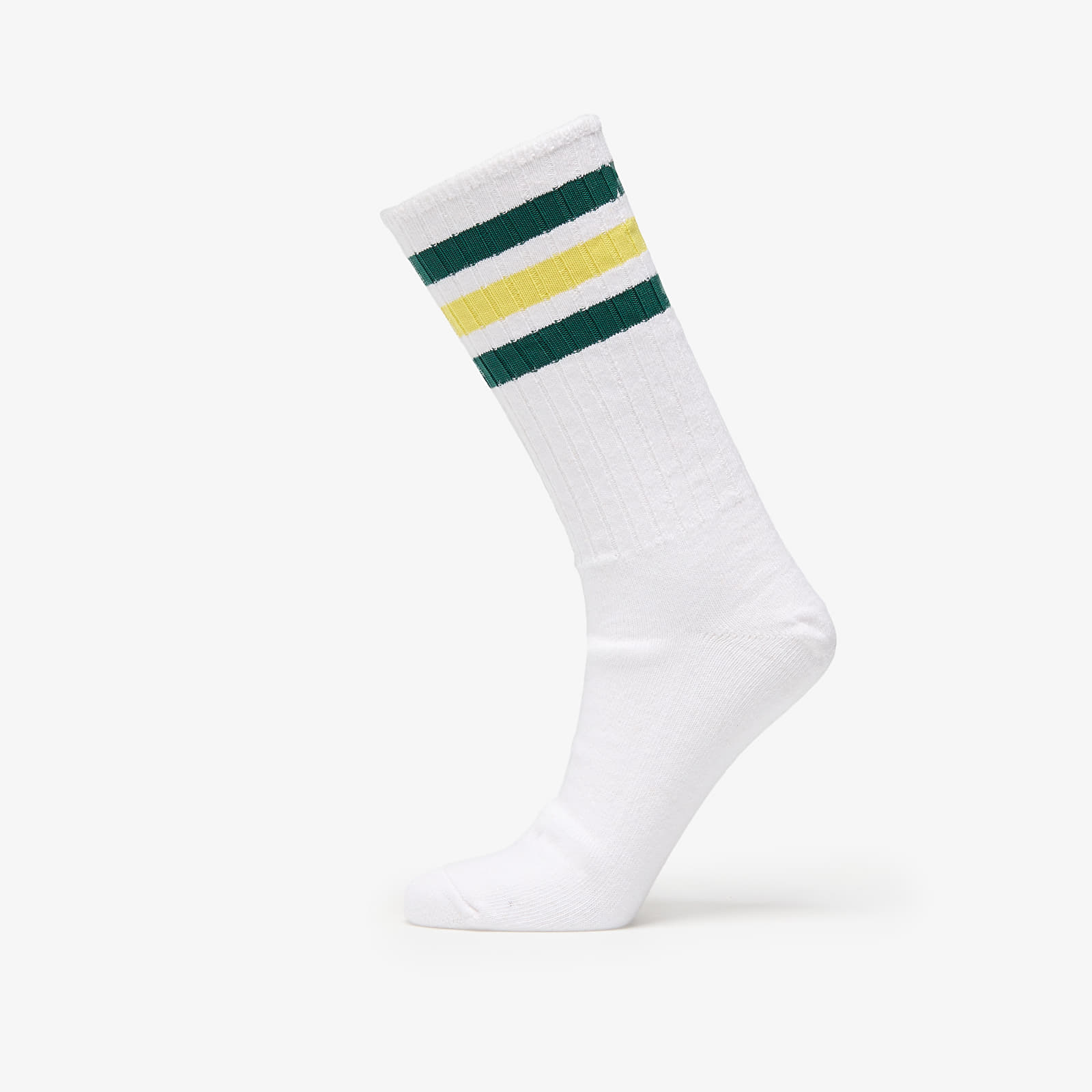 Sokid adidas 3 Stripes Ribbed Crew Socks 2-Pack White/ Multicolor