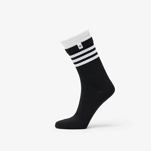 Socks adidas Stripes Layer Crew Socks 2-Pack Black/ White