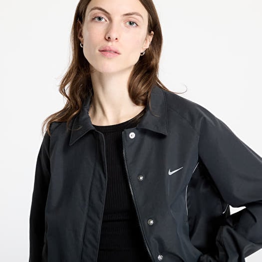 Women s jackets Nike Sportswear Women s Woven Jacket Black Black Footshop