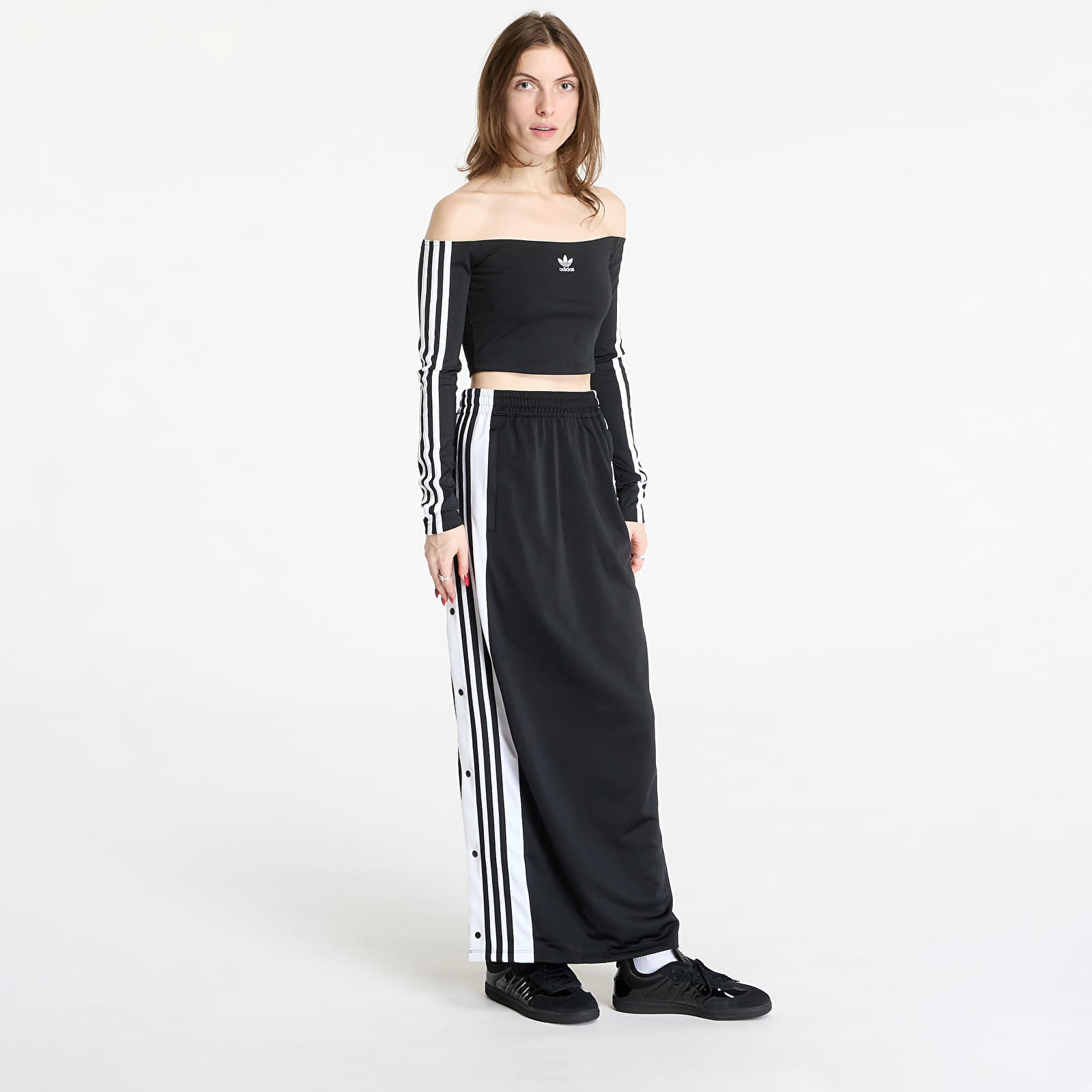 Fuste adidas Adicolor Adibreak Maxi Skirt Black