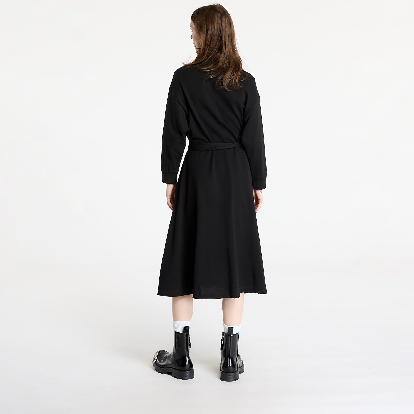 Dress LACOSTE Relaxed Fit Piqué Polo Dress Black