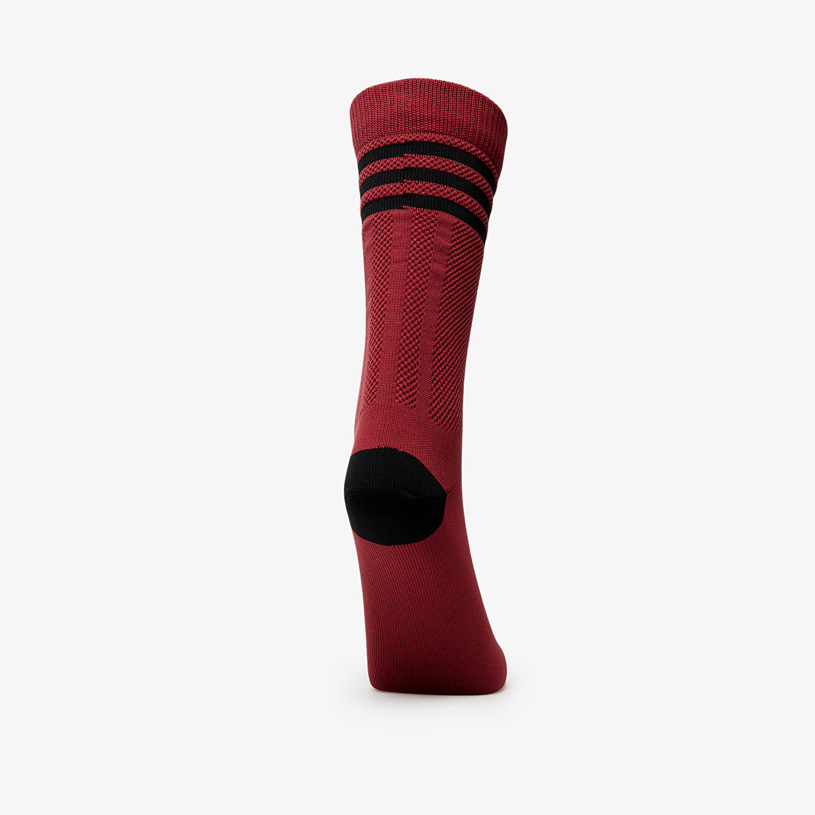Pánské ponožky adidas 3 Stripes Textured Crew Socks 2-Pack Cream White/ Preloved Ruby