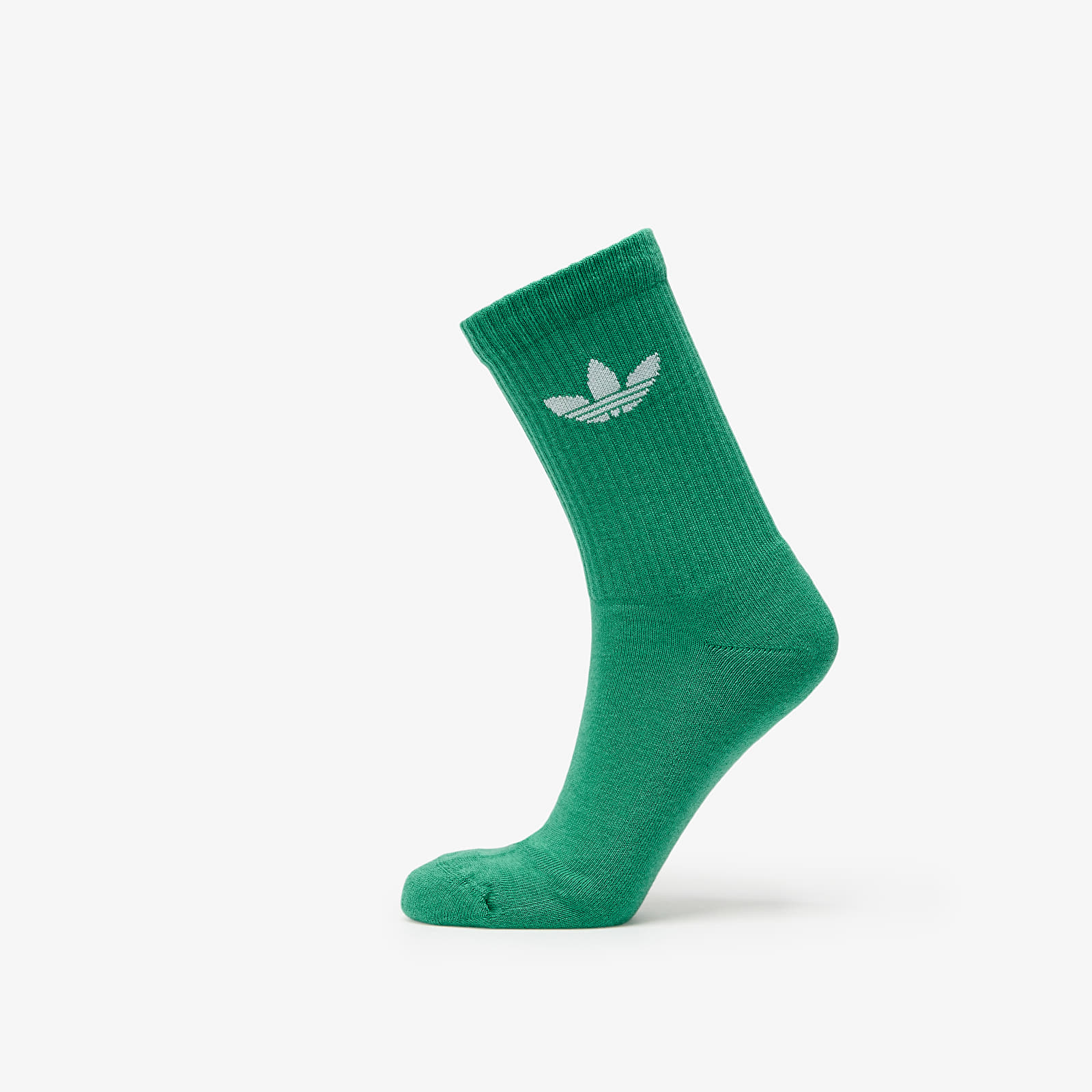 Socken adidas Trefoil Crew Sock Cushion 6-Pack Off White/ Semi Court Green/ Collegiate Green