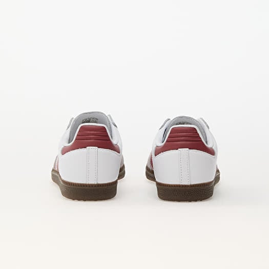 Adidas samba trainers - white/red/gum sole online