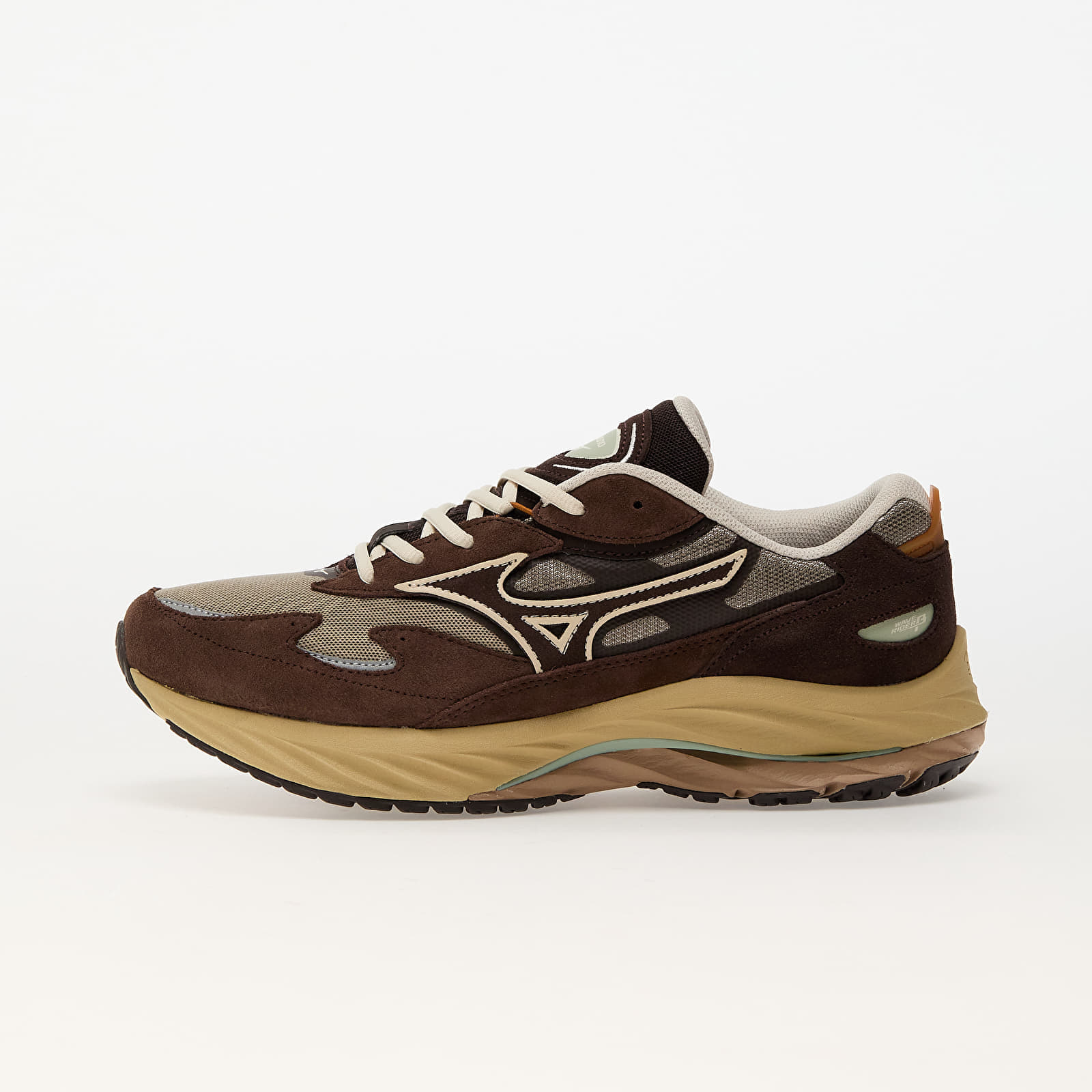 Levně Tenisky Mizuno Wave Rider Vintage Khaki/ Summer Sand/ Chicory Coffee
