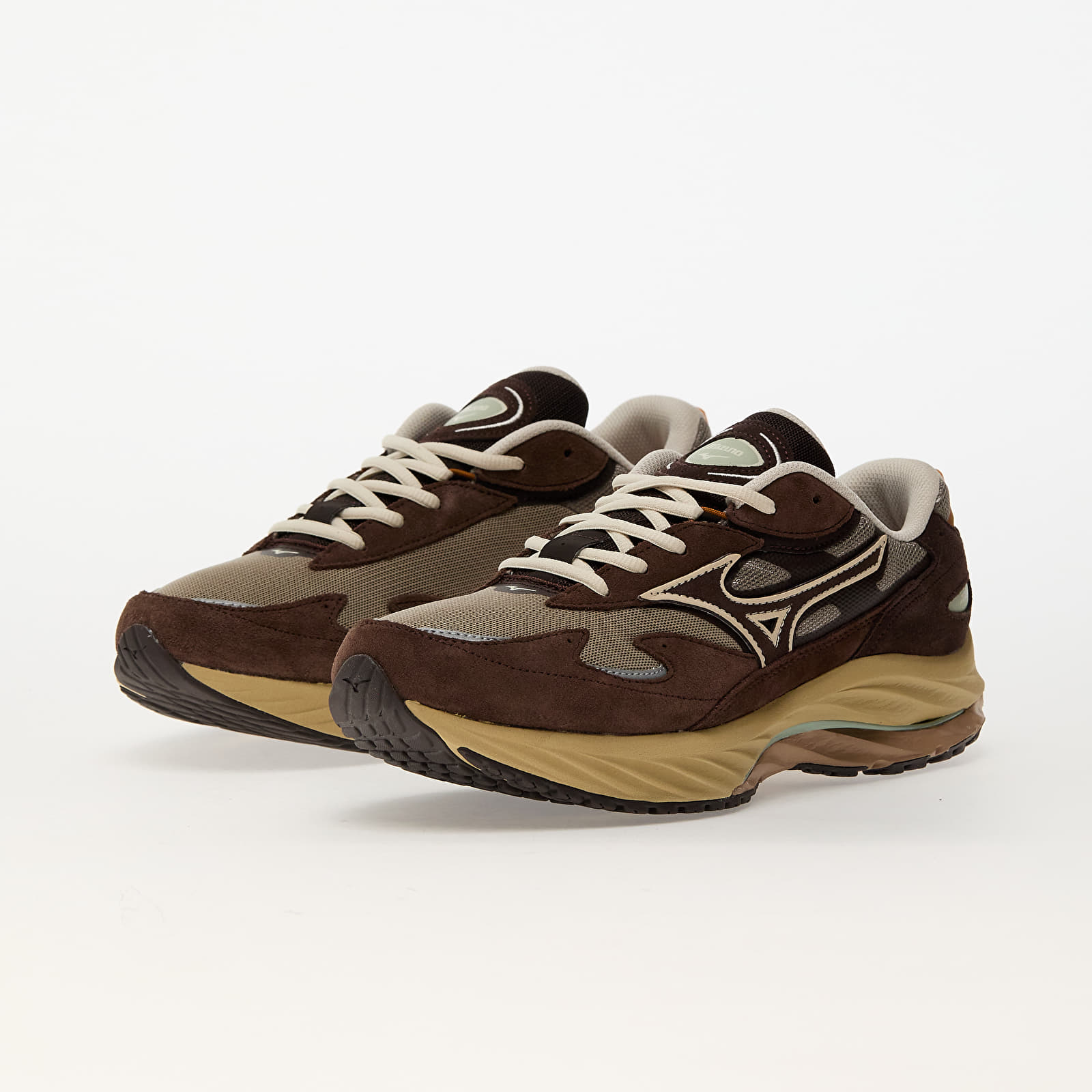 Men's shoes Mizuno Wave Rider Vintage Khaki/ Summer Sand/ Chicory Coffee