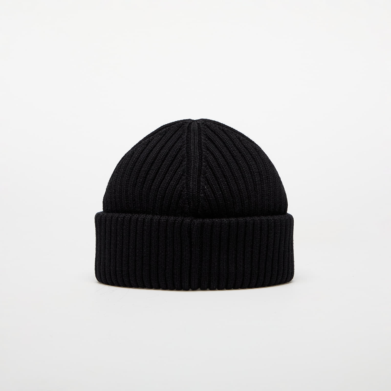 FRED PERRY Cotton Rib Beanie Black - 1 | YEO